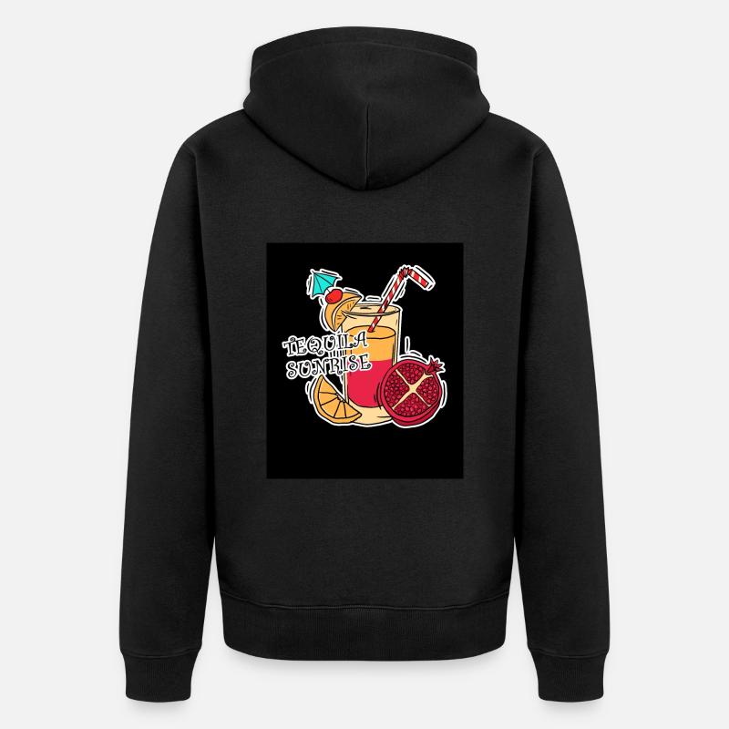 Tequila sunrise - Veste à capuche bio Premium Unisexe - noir