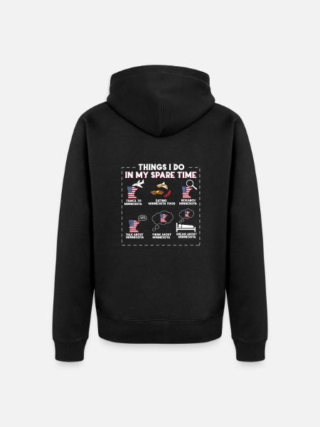 Minnesota - Veste à capuche bio Premium Unisexe - noir
