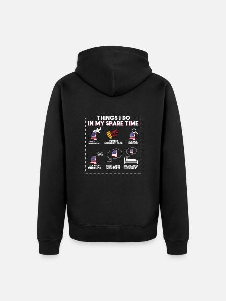 Mississippi - Unisex Premium Bio Zip Hoodie - Schwarz