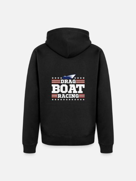 Drachenbootrennen Drachenboot - Unisex Premium Bio Zip Hoodie - Schwarz