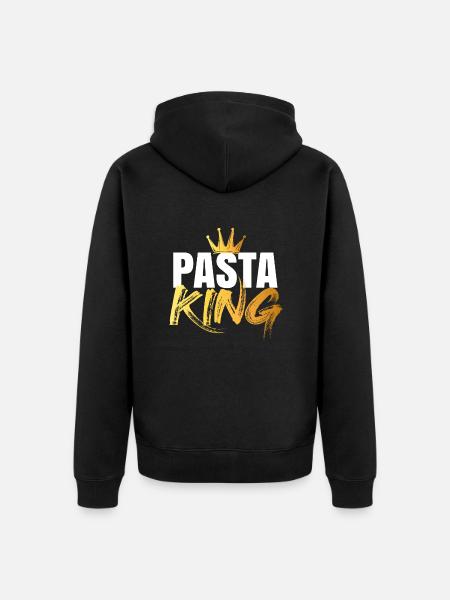 Pasta King - Unisex Premium Organic Zip Hoodie - black
