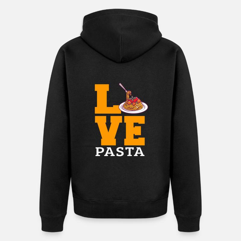Pâtes d’amour - Veste à capuche bio Premium Unisexe - noir