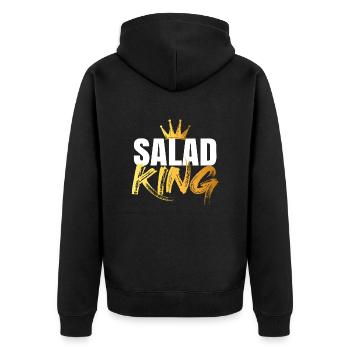 Salade King - Veste à capuche bio Premium Unisexe - noir - Dos - Nico (187cm)