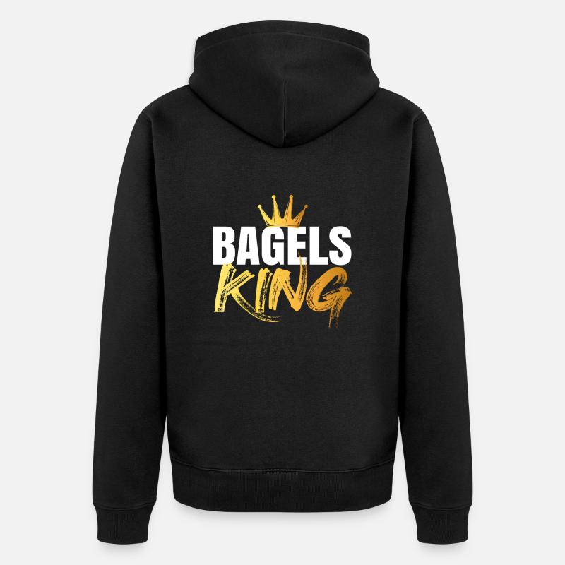 Bagel Bagels Cadeau - Veste à capuche bio Premium Unisexe - noir