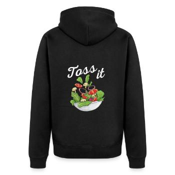 Salade - Veste à capuche bio Premium Unisexe - noir - Dos - Nico (187cm)