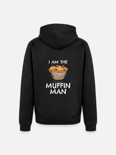I'm the Muffin Man - Unisex Premium Organic Zip Hoodie - black