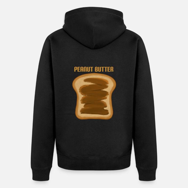Erdnussbutter Beurre d’arachide - Veste à capuche bio Premium Unisexe - noir