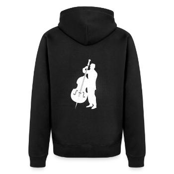 Violoncelle Drôle Cadeau Alto - Veste à capuche bio Premium Unisexe - noir - Dos - Nico (187cm)