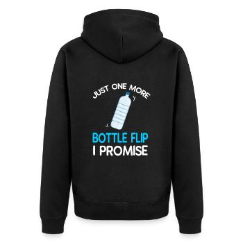 Water Bottel Flipping Gift Bottle - Veste à capuche bio Premium Unisexe - noir - Dos - Nico (187cm)
