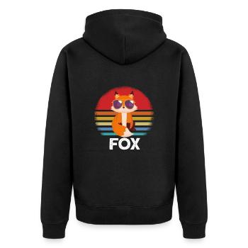 Lunettes de soleil Fox - Veste à capuche bio Premium Unisexe - noir - Dos - Nico (187cm)