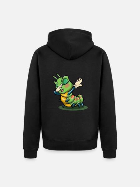 Caterpillar - Unisex Premium Organic Zip Hoodie - black