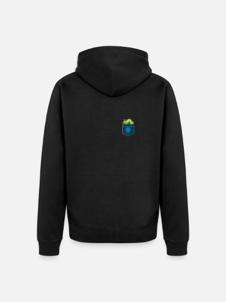 Caterpillar - Unisex Premium Organic Zip Hoodie - black