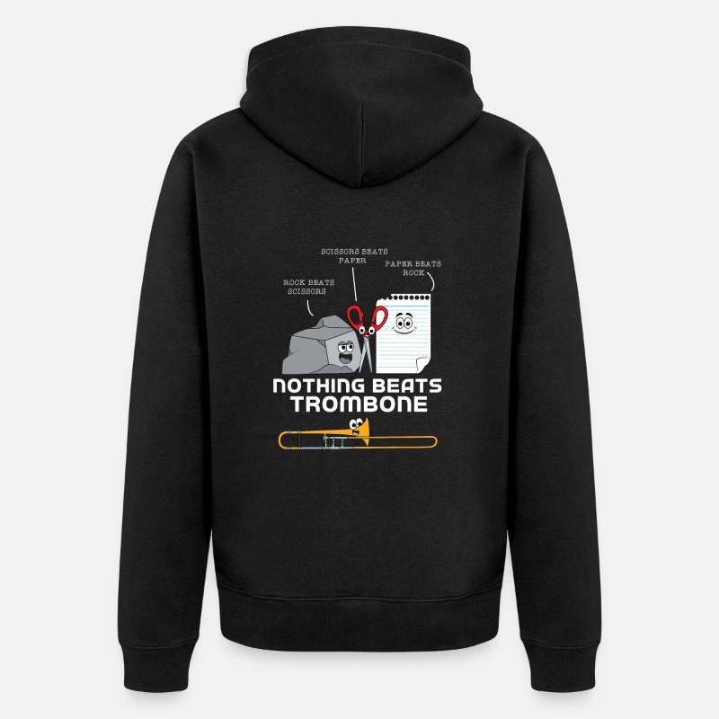 Trombone - Veste à capuche bio Premium Unisexe - noir