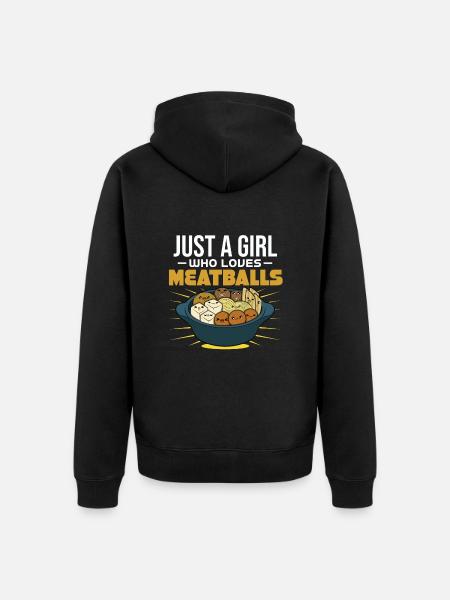 Meatballs Meatballs Gift - Unisex Premium Organic Zip Hoodie - black