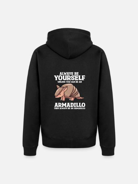 Armadillos Armidillo - Unisex Premium Organic Zip Hoodie - black