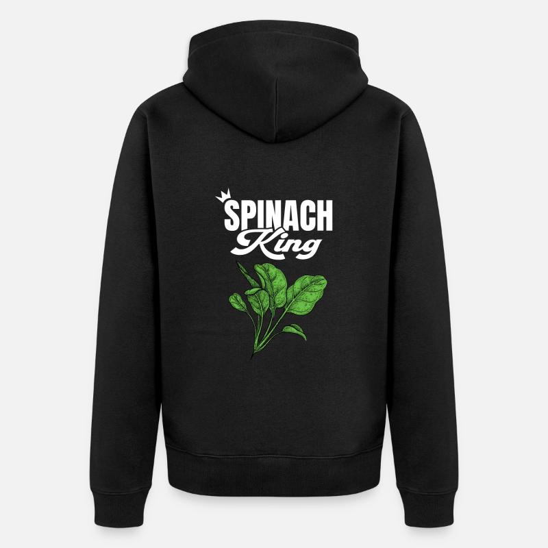 Épinard - Veste à capuche bio Premium Unisexe - noir