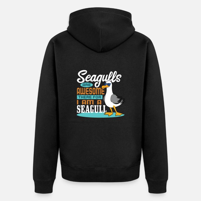 Mouette - Veste à capuche bio Premium Unisexe - noir