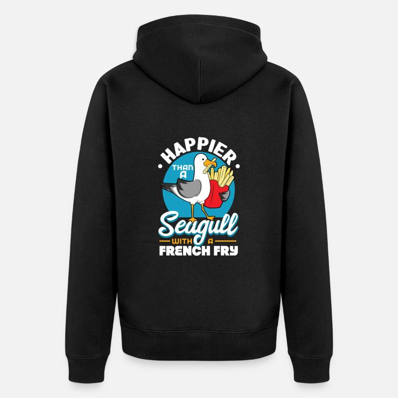 Mouette - Veste à capuche bio Premium Unisexe - noir