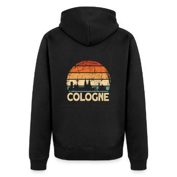 Cologne - Veste à capuche bio Premium Unisexe - noir - Dos - Nico (187cm)