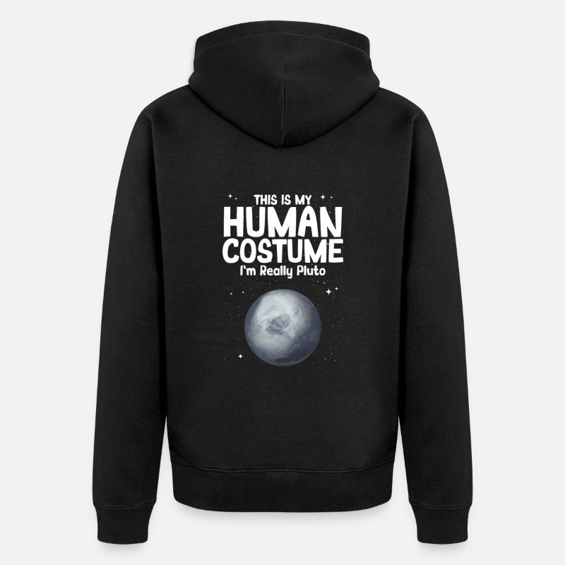 Pluto - Unisex Premium Bio Zip Hoodie - Schwarz