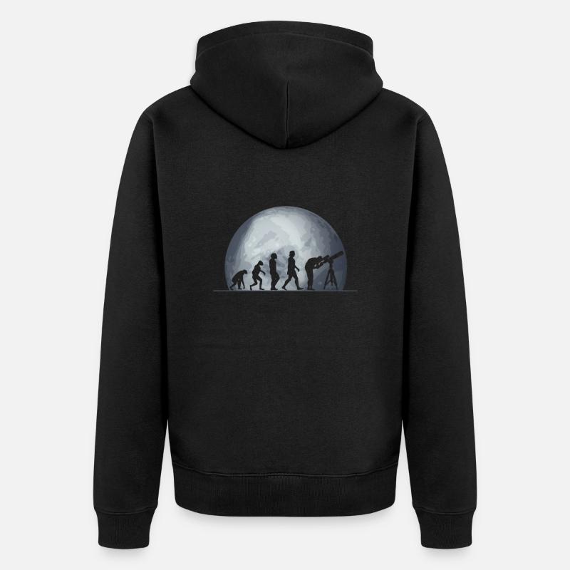 Pluto - Unisex Premium Bio Zip Hoodie - Schwarz