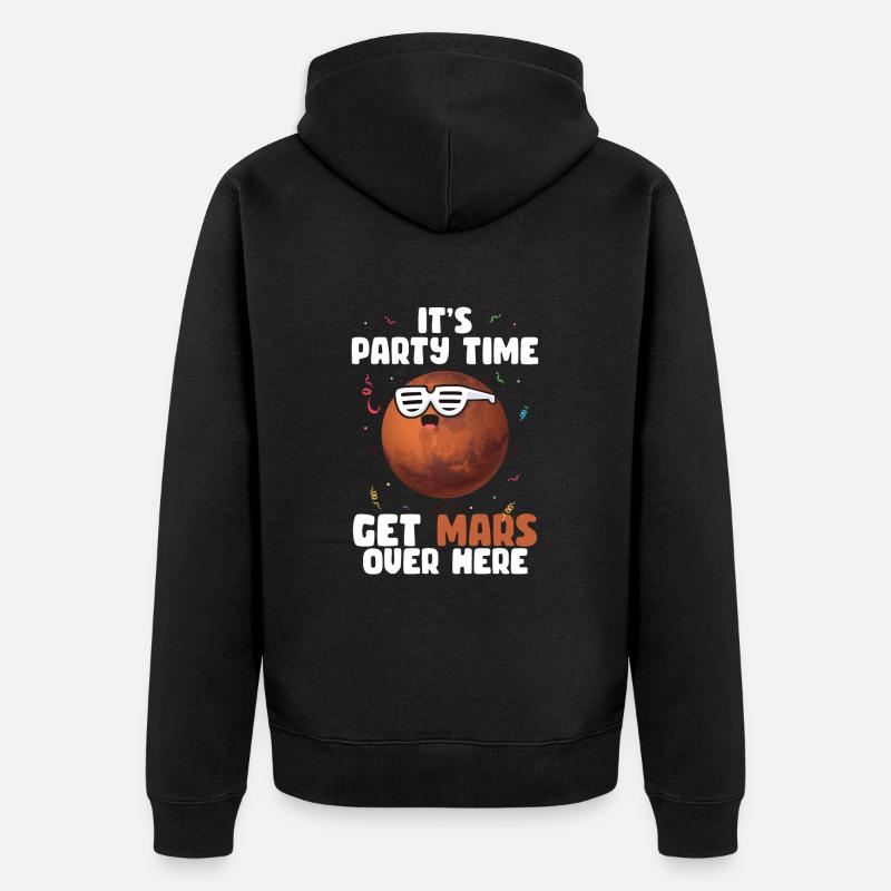 Mars - Veste à capuche bio Premium Unisexe - noir