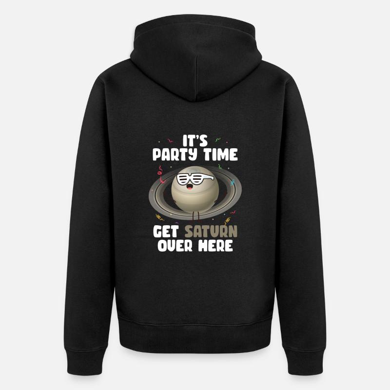 Saturne - Veste à capuche bio Premium Unisexe - noir