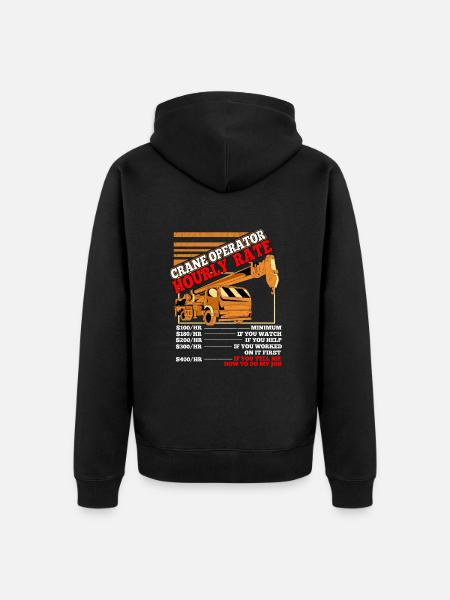 Cadeau de grutier - Veste à capuche bio Premium Unisexe - noir