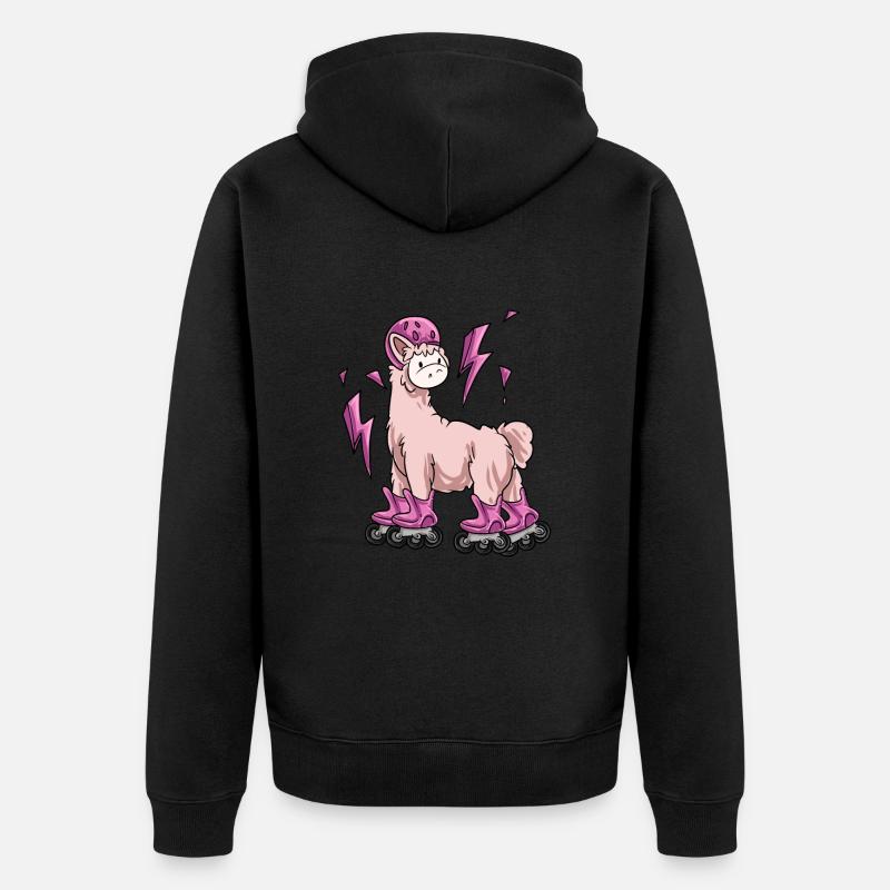 Inline Skating Inline Skating Gift - Unisex Premium Organic Zip Hoodie - black