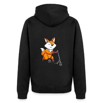 Scooter Scooter Scooter Gift - Unisex Premium Organic Zip Hoodie - black - Back - Nico (187cm)