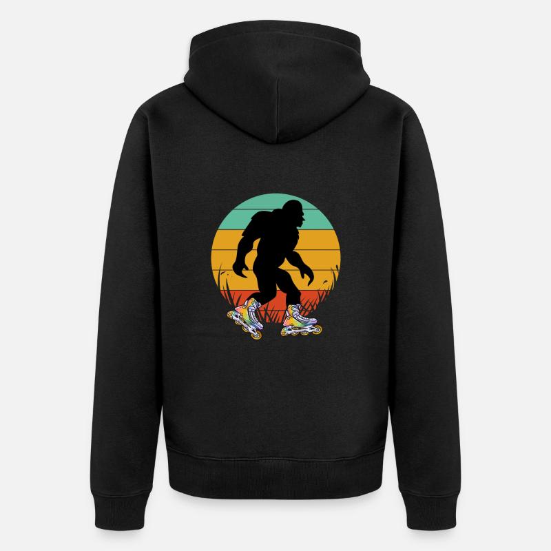 Inline Skating Inline Skating Gift - Unisex Premium Organic Zip Hoodie - black