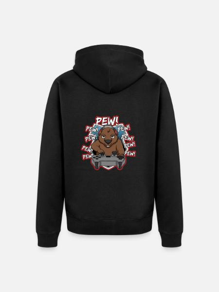 Wombat Wombats Plumbeutler Gift - Unisex Premium Organic Zip Hoodie - black
