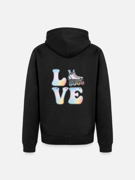 Inline Skating Inline Skating Gift - Unisex Premium Organic Zip Hoodie - black