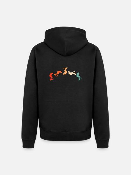 Scooter Scooter Scooter Gift - Unisex Premium Organic Zip Hoodie - black