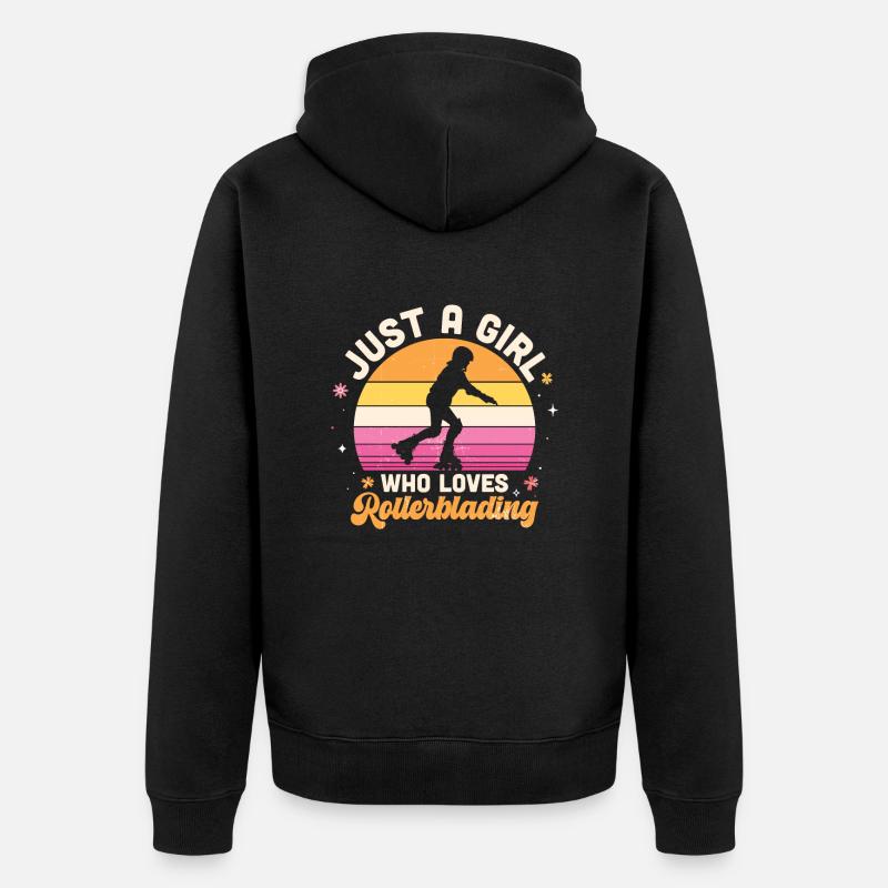 Inline Skating Inline Skating Gift - Unisex Premium Organic Zip Hoodie - black