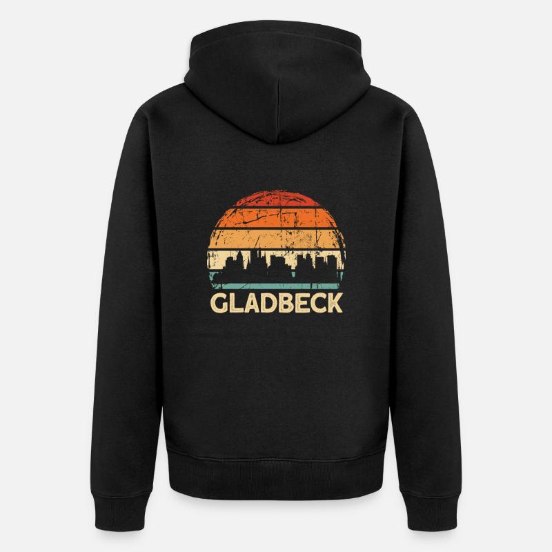 Gladbeck - Veste à capuche bio Premium Unisexe - noir