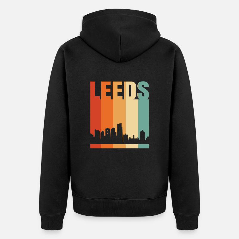 Leeds - Veste à capuche bio Premium Unisexe - noir