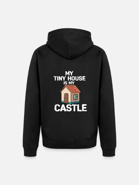 Tiny House - Unisex Premium Bio Zip Hoodie - Schwarz