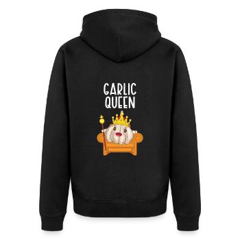 Ail Ail Pain Pain Cadeau alimentaire - Veste à capuche bio Premium Unisexe - noir - Dos - Nico (187cm)