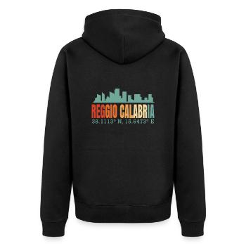 Reggio de Calabre - Veste à capuche bio Premium Unisexe - noir - Dos - Nico (187cm)