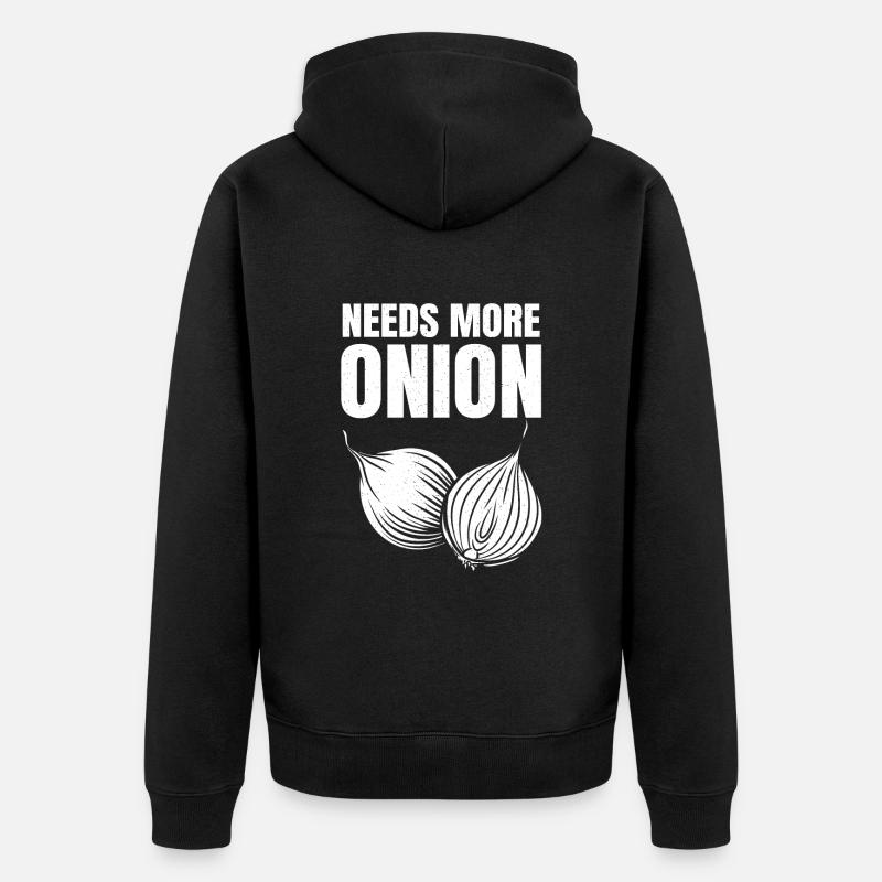 Oignon Dire cadeau - Veste à capuche bio Premium Unisexe - noir