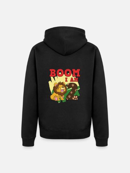 2nd birthday - Unisex Premium Organic Zip Hoodie - black