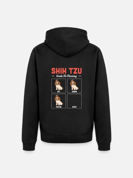 Shih Tzu - Unisex Premium Organic Zip Hoodie - black