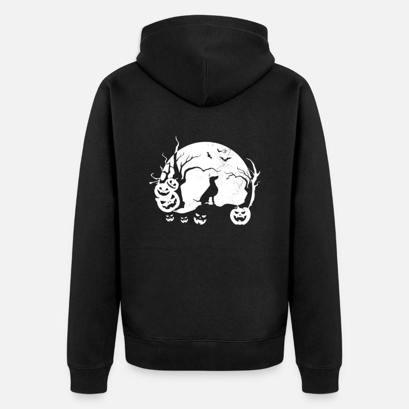 Weimaraner - Unisex Premium Bio Zip Hoodie - Schwarz