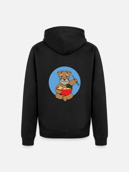 Miniature Schnauzer - Unisex Premium Organic Zip Hoodie - black