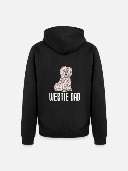 West Highland Terrier - Unisex Premium Organic Zip Hoodie - black