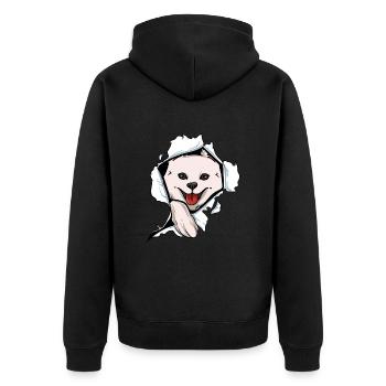 Esquimau d’Amérique - Veste à capuche bio Premium Unisexe - noir - Dos - Nico (187cm)