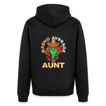 Cinco De Mayo Aunt - Unisex Premium Organic Zip Hoodie - black - Back - Nico (187cm)
