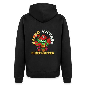 Cinco De Mayo Fire Department - Unisex Premium Organic Zip Hoodie - black - Back - Nico (187cm)
