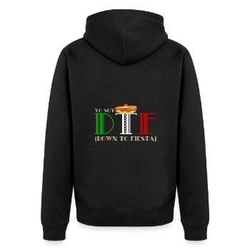 Cinco De Mayo - Unisex Premium Organic Zip Hoodie - black - Back - Nico (187cm)